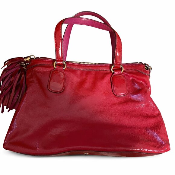 Authentic Gucci Soho Patent Leather Tote – Hot Pink - Picture 2 of 7